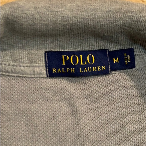 Polo by Ralph Lauren, Grey Sweatshirt 3/4 zip up - Picture 2 of 3